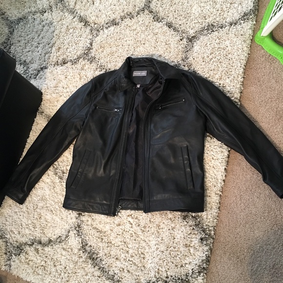 Michael Kors Nwot Mens Leather Jacket L 